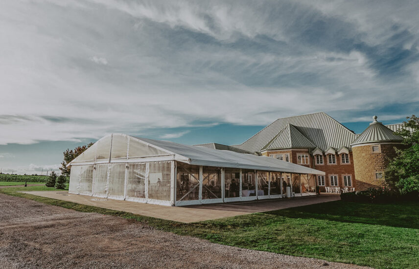 Chateau des Charmes event tent