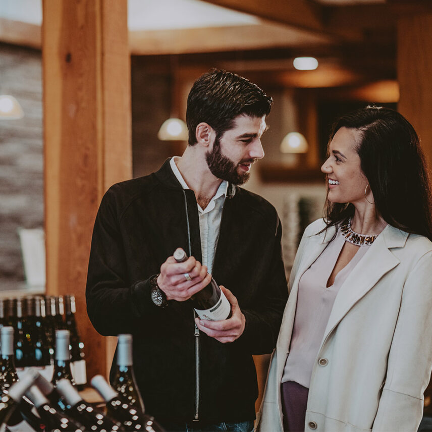 Couple touring vineyards in Wine Country at Inn On The Twenty in Jordan Village