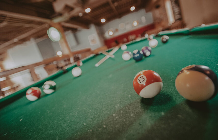Pool table in Jordan House Tavern at Jordan House in Jordan Village