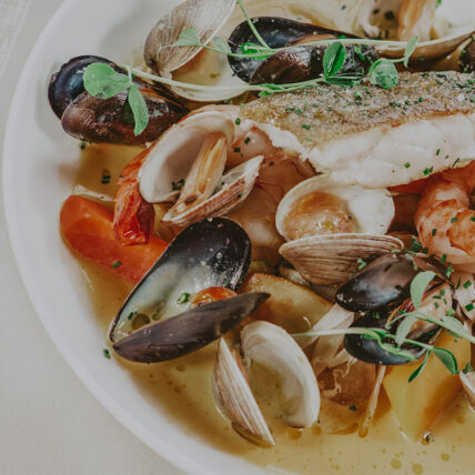 Seafood platter from Inn On The Twenty Restaurant at Inn On The Twenty in Jordan Village