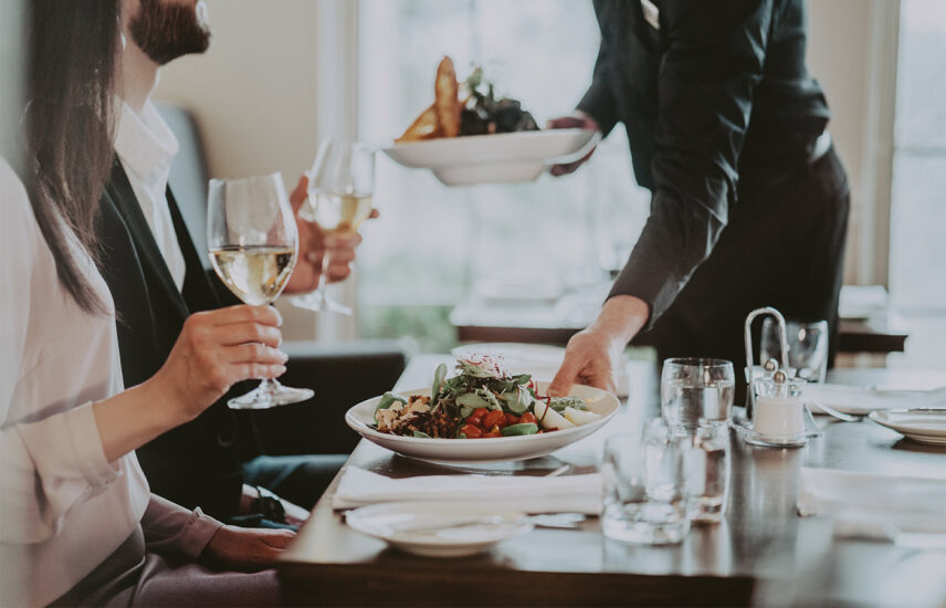 Table service at the Inn On The Twenty Restaurant at Inn On The Twenty in Jordan Village