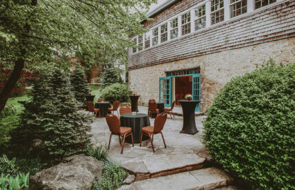 Erin Room Terrace for large meetings and conferences at Millcroft Inn & Spa in Caledon