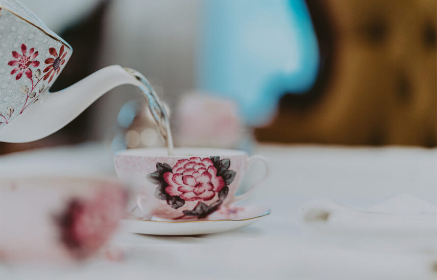Floral tea set used at the Prince of Wales Hotel in Niagara-on-the-Lake