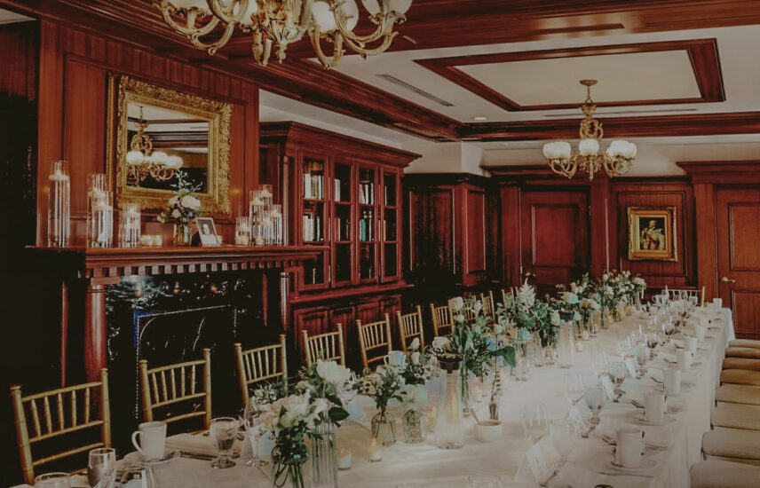 Three Feathers wedding venue layout at the Prince of Wales Hotel in Niagara-on-the-Lake