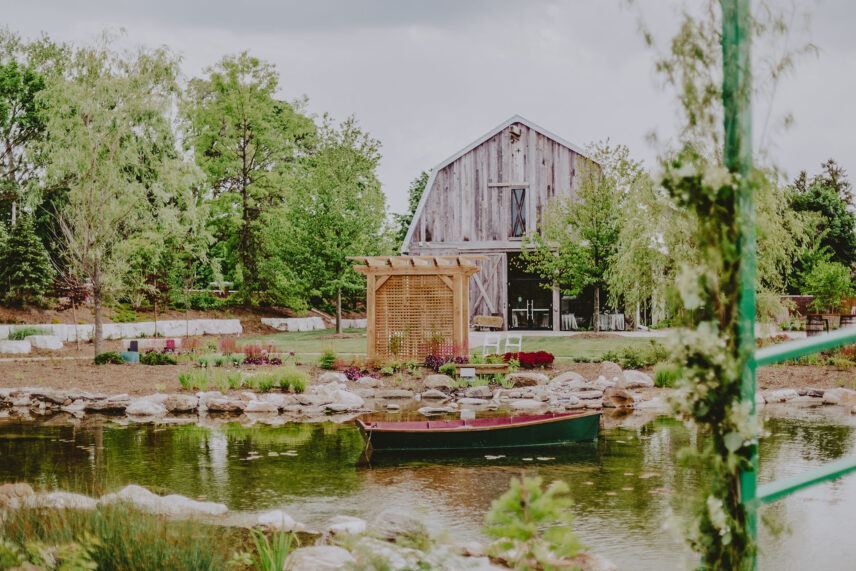 The pond in the Gardens, near The OutPost in Niagara on the Lake