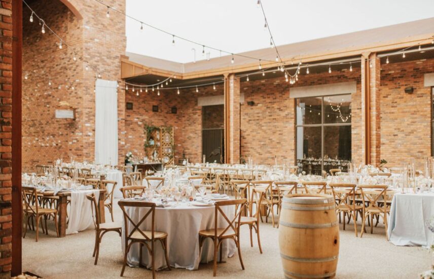 wedding reception at the hare wine co. in niagara-on-the-lake